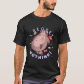 Ich bedaure nichts Fett Racoon Funny Racoons Tier T-Shirt (Vorderseite)