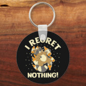 Ich bedaure Nothing Raccoon Lover Trash Panda Schlüsselanhänger (Vorderseite)
