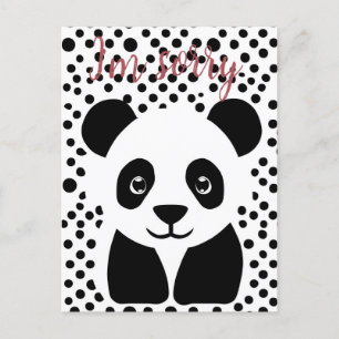 Ich bedaure Panda Custom Postkarte