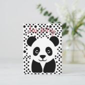 Ich bedaure Panda Custom Postkarte (Stehend Vorderseite)