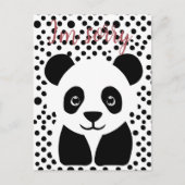 Ich bedaure Panda Custom Postkarte (Vorderseite)