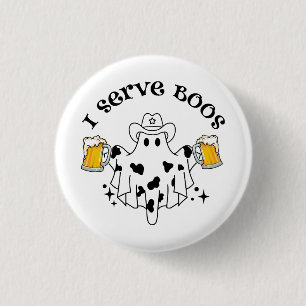 Ich bediene Boos! Barkeeper gruselig Button