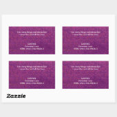 Ich bediene den Herrn die ganze Zeit. Rechteckiger Aufkleber (Blatt)