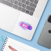 Ich beende Chapsticks Aufkleber (Laptop mit iPhone)