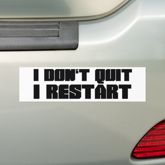 Ich beendige nicht, ich neu starte autoaufkleber (Auf Auto)