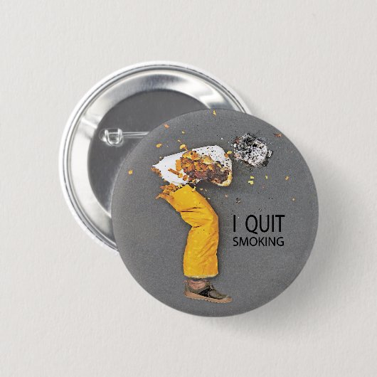 Ich beendigte zu rauchen button (Vorne & Hinten)