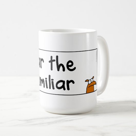 Ich befürchte das nicht vertraute kaffeetasse (VorderseiteRechts)