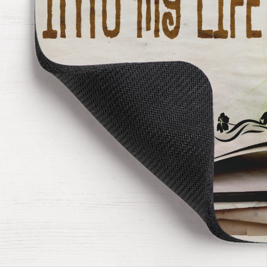 "Ich begrüße Wohlstand" Motivation Affirmation Mousepad (Ecke)