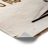 "Ich begrüße Wohlstand" Motivation Affirmation Poster (Ecke)