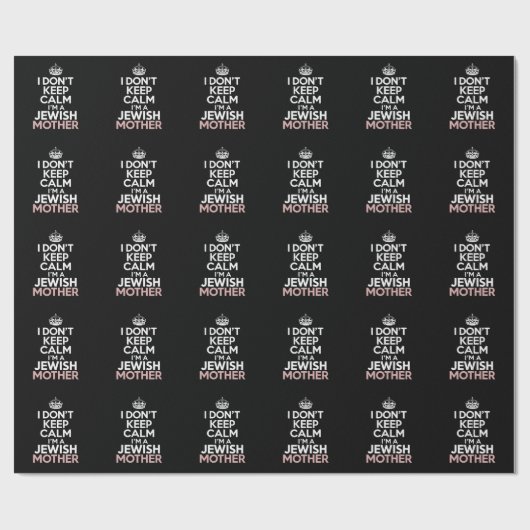 Ich Behalt nicht, dass ich eine jüdische Mutter Ha Geschenkpapier (Flach)