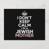 Ich Behalt nicht, dass ich eine jüdische Mutter Ha Postkarte (Vorderseite)
