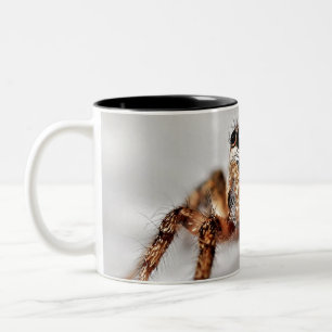 Ich behalte dich im Auge! Zweifarben-Kaffeetasse Zweifarbige Tasse