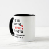 Ich behalte dich Personalisierter Valentinstag-Mug Tasse (Vorderseite Links)