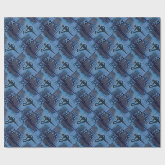 Ich behalte mein Balancen-Yoga-Mädchen Geschenkpapier (Flach)