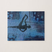 Ich behalte mein Balancen-Yoga-Mädchen Puzzle (Horizontal)