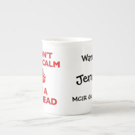 Ich behalte nicht Ruhe, die ich eine Gen-Träger Porzellantasse