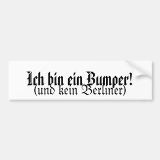 Ich Behälter ein Stoßdämpfer Autoaufkleber