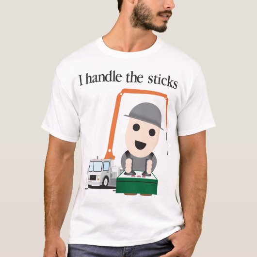 Ich behandele die Stöcke T-Shirt (Vorderseite)