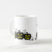 Ich behandele mich nur mit Kaffee Jack O' Lantern Kaffeetasse (Vorderseite Links)