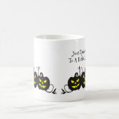 Ich behandele mich nur mit Kaffee Jack O' Lantern Kaffeetasse (Mittel)