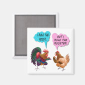 Ich beherrsche den größten Riesenmagnet Magnet (Vorderseite/Rückseite)