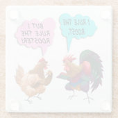 Ich beherrsche den Rost Glasuntersetzer (Rückseite)