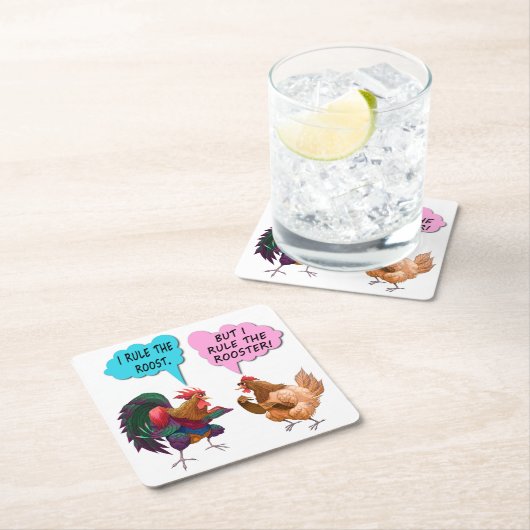 Ich beherrsche die Quadratpapierkastendecke Rechteckiger Pappuntersetzer (Vor Ort)