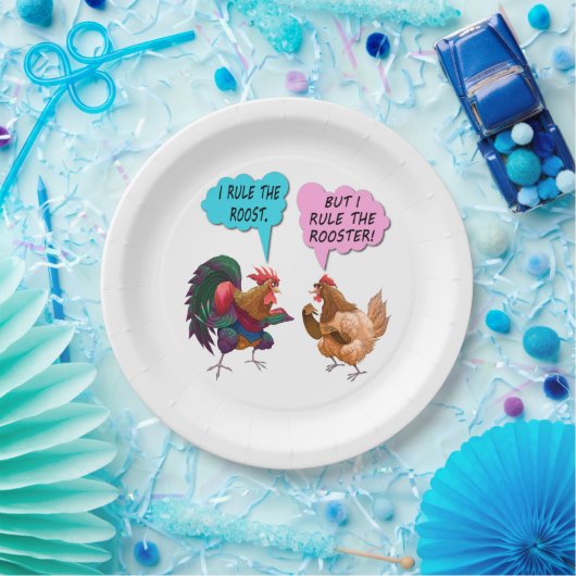 Ich beherrsche die Rostpapierplatten Pappteller (Party)