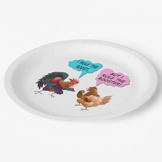 Ich beherrsche die Rostpapierplatten Pappteller (Schrägansicht)