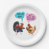 Ich beherrsche die Rostpapierplatten Pappteller (Vorderseite)