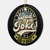 Ich Behielt alle meine Vater-Witze in einem Vater  Keramik Ornament (Links)