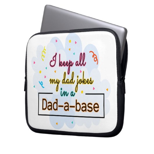 Ich Behielt alle meine Vater-Witze in einem Vater- Laptopschutzhülle (Vorderseite Links)