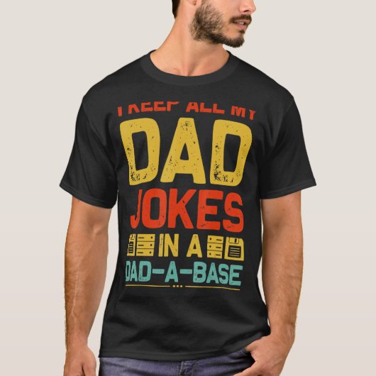 Ich Behielt alle meine Vater-Witze in einem Vater- T-Shirt (Vorderseite)