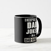 Ich Behielt alle meine Vater-Witze in einem Vater  Tasse (VorderseiteRechts)