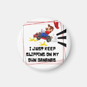 Ich behielt gerade, auf meinen eigenen Bananen zu  Magnet