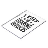 Ich Behielt Hörrechnungen Notizblock (Linke Seite)