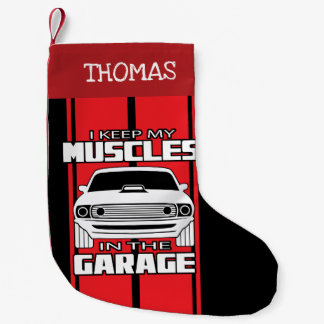 Ich Behielt meine Muskeln in der Garage Muskelkaro Kleiner Weihnachtsstrumpf