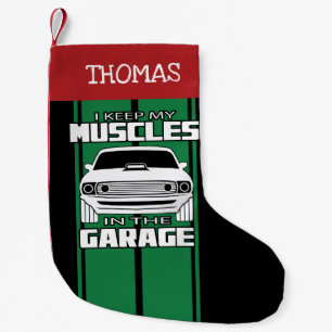 Ich Behielt meine Muskeln in der Garage Muskeln gr Kleiner Weihnachtsstrumpf