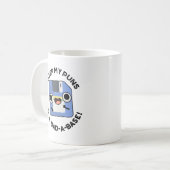 Ich Behielt meine Puns in einem Vater-a-Base Funny Kaffeetasse (Vorderseite Links)