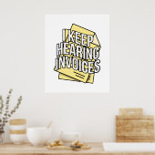 Ich Behielt Rechnungsbuchhalter-Geschenk Poster (Küche)