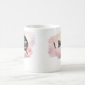 Ich beiße Bull Schlange auf rosa Kaffeetasse (Mittel)