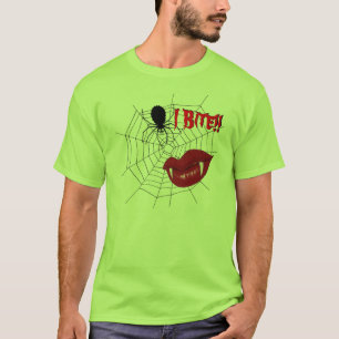 Ich beiße den T - Shirt der Frau {Limonengrün}
