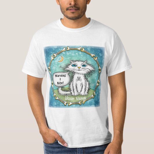 Ich beiße die Katzenbrille T-Shirt (Vorderseite)