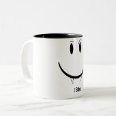 Ich beiße Gesicht Zweifarbige Tasse (Vorderseite Links)