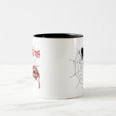 Ich beiße Kaffee-Tasse!! Zweifarbige Tasse (Mittel)