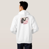 Ich beiße Massasauga Rattle Snake auf Pink Hoodie (Schwarz voll)