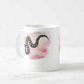 Ich beiße Massasauga Rattle Snake auf Pink Kaffeetasse (Vorderseite Links)