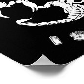 Ich beiße nicht, ich steche - Skorpio-Design Poster (Ecke)