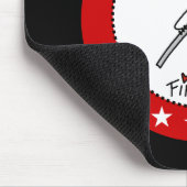 Ich bekämpfe Brände Feuerwehrmann Mousepad (Ecke)