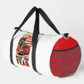Ich bekämpfe, was du fürchtest duffle bag (Rechte Ecke)